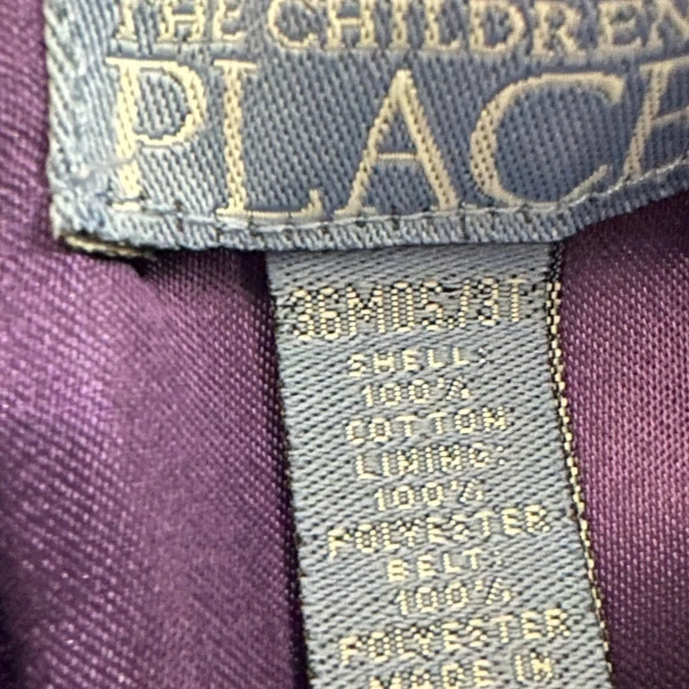 Vintage 90s Toddler Girl Purple Velvet Dress Children’s Place 3T Formal Holiday